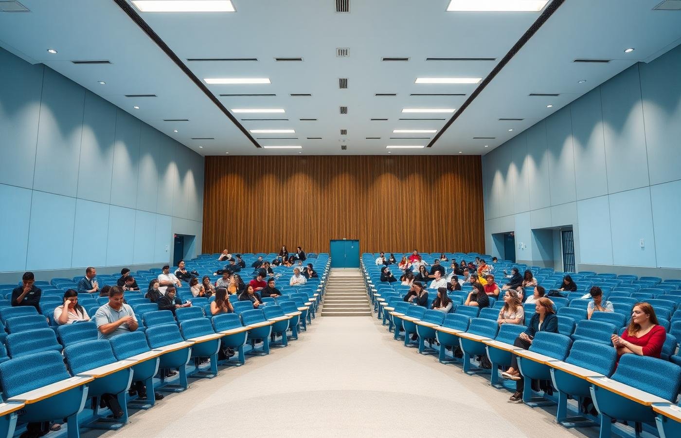 Modern university lecture hall